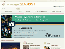 Tablet Screenshot of economicdevelopmentbrandon.com